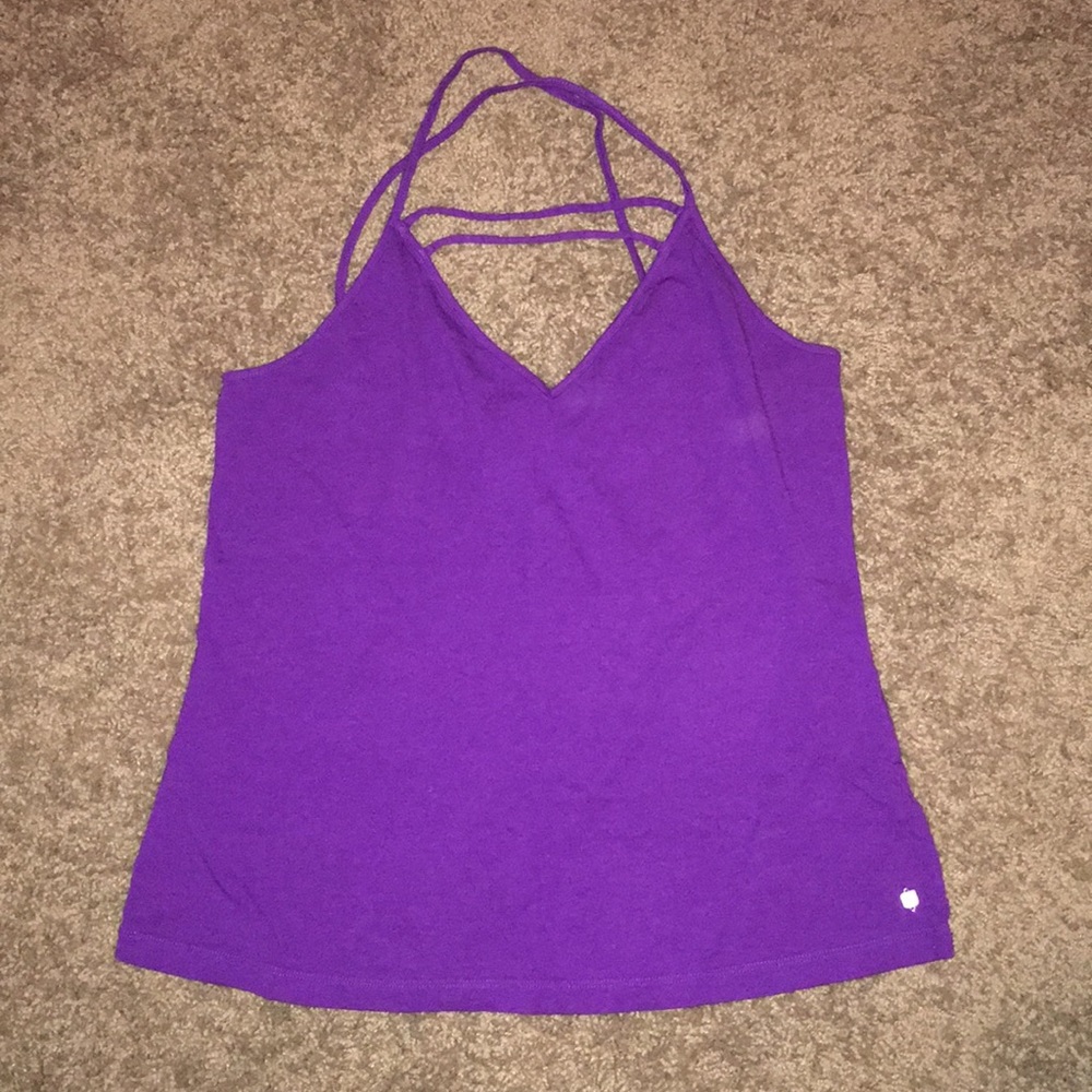 Cross back tank top